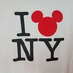 World of Disney Tee I Love NY White/Black - Size XL